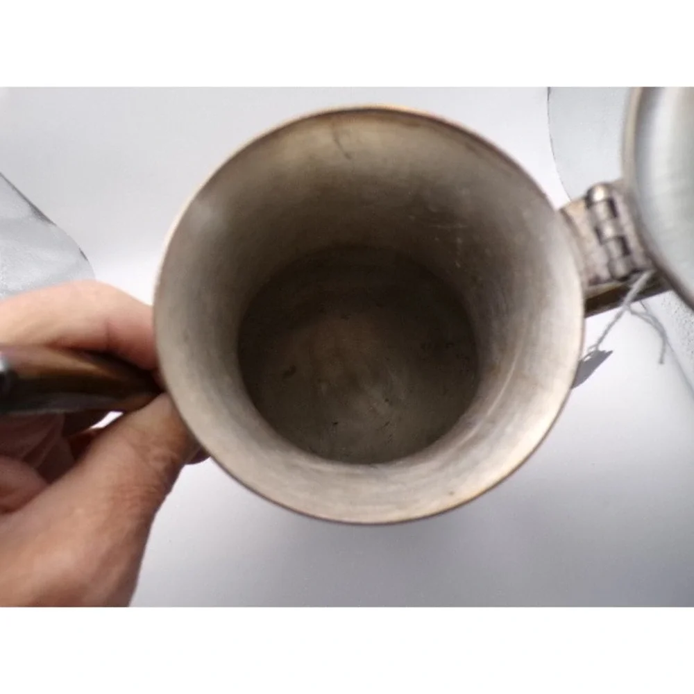 Vintage Silver Plated Footed Coffee Pot Teapot‎ Server Ornate Handle Spout